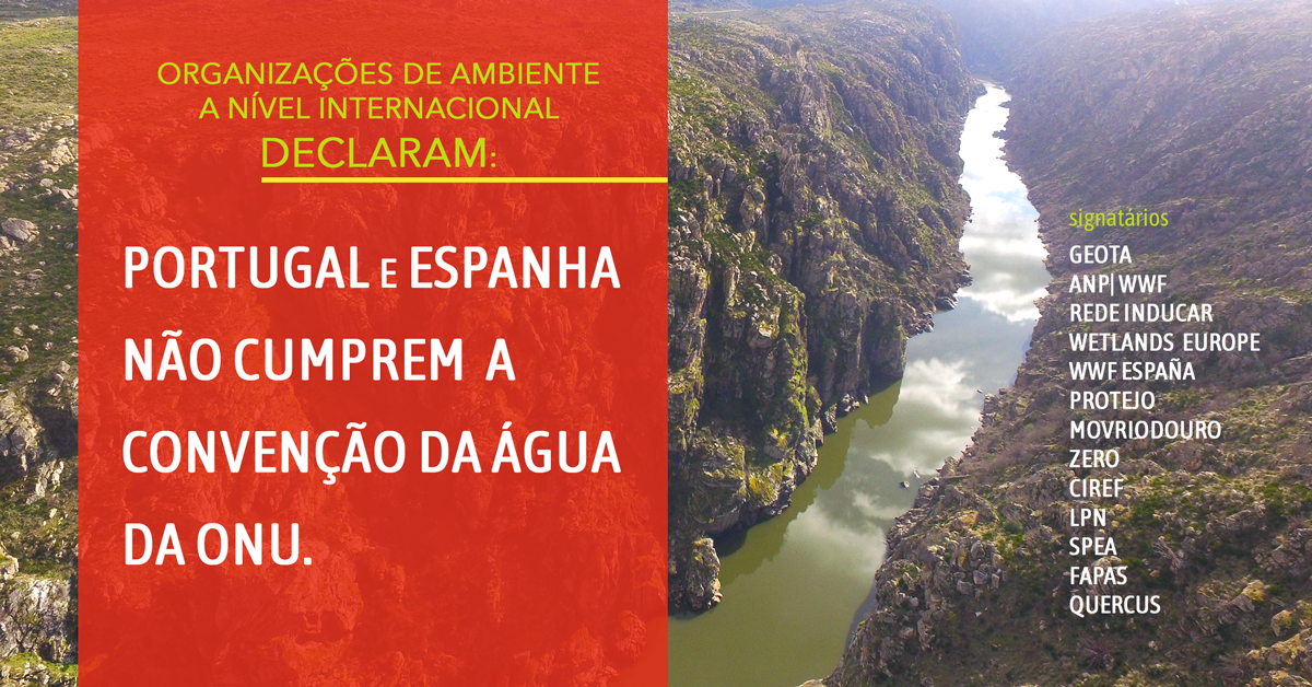 ONG de Ambiente internacionais declaram que Portugal e Espanha não cumprem Convenção da Água da ONU