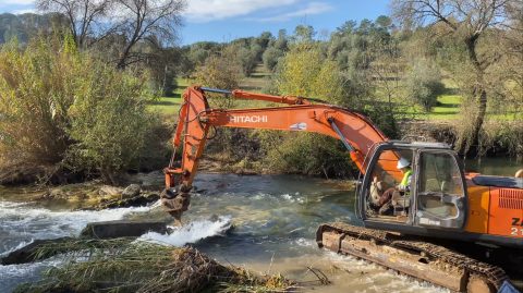 GEOTA - GEOTA removeu mais uma barreira obsoleta no rio Alviela