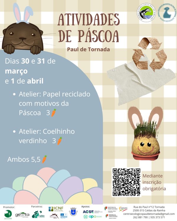GEOTA - Atividades da Páscoa no Paul de Tornada (escolas)